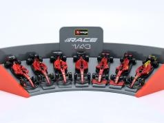 7-Car Set: Ferrari Formula 1 with arena display 1:43 Bburago