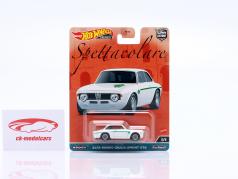 Alfa Romeo Giulia Sprint GTA white, green 1:64 HotWheels