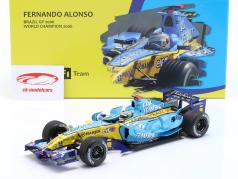 Fernando Alonso Renault R26 #1 2° Brasile GP formula 1 Campione del mondo 2006 1:18 Minichamps
