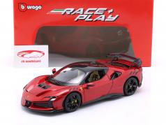 Ferrari SF90XX Stradale Baujahr 2024 rot metallic 1:18 Bburago