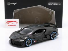 Bugatti Divo 50th Bburago Anniversary 2018 esteira preto / carbono fibra 1:18 Bburago