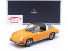 Porsche 911 T 2.2 Targa Bouwjaar 1970 signaal oranje 1:18 Norev