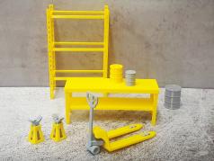 Garage Kit (small) yellow 1:18 Dioramatoys