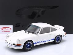 Porsche 911 Carrera RS 2.7 bouwjaar 1973 wit / blauw 1:12 GT-Spirit