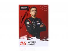 Porsche 963 #6 3° 24h Daytona 2025 Mathieu Jaminet Carta autografa