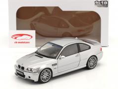 BMW M3 (E46) CSL Año de construcción 2003 gris plateado metálico 1:18 Solido