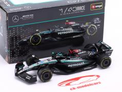 George Russell Mercedes-AMG F1 W15 E #63 Brits GP formule 1 2024 1:43 Bburago