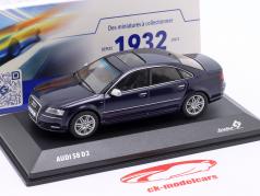 Audi S8 (D3) Baujahr 2010 dunkelblau 1:43 Solido