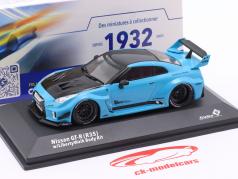 Nissan GT-R (R35) LBWK Body-Kit 2019 azul 1:43 Solido