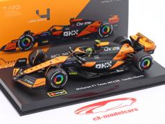 Lando Norris McLaren MCL38 #4 vincitore Miami GP formula 1 2024 1:43 Bburago