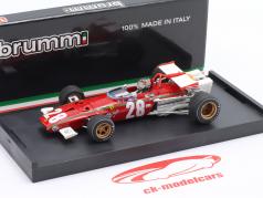 Ignazio Giunti Ferrari 312B #28 4 Belgien GP formel 1 1970 med førerfigur 1:43 Brumm