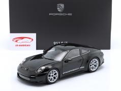 Porsche 911 (992) S/T byggeår 2023 mørk oliven 1:18 Norev