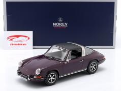 Porsche 911 E Targa année de construction 1971 violet 1:18 Norev