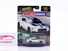 Bentley Continental GT3 year 2018 white / green 1:64 HotWheels