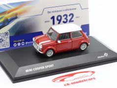 Mini Cooper Sport byggeår 1997 rød 1:43 Solido