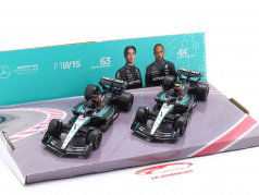 2-Car Set Mercedes: Hamilton #44 & Russell #63 formel 1 2024 1:43 Bburago