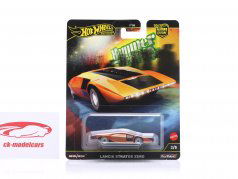 Lancia Stratos Zero Hammer Drop laranja / preto 1:64 HotWheels