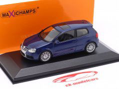 Volkswagen VW Golf V R32 anno di costruzione 2005 blu metallico 1:43 Minichamps