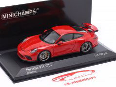 Porsche 911 (991) GT3 Byggeår 2017 rød 1:43 Minichamps