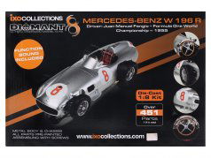 J.M. Fangio Mercedes-Benz W196 #8 Formel 1 Weltmeister 1955 Bausatz 1:8 Ixo