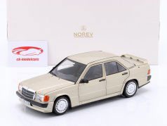 Mercedes-Benz 190E 2.3 16V Año de construcción 1984 plata ahumada metálico 1:18 Norev