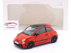 Fiat F595 Abarth year 2022 Maranello red 1:18 Solido