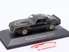 Pontiac Firebird Año de construcción 1977 negro 1:43 Altaya