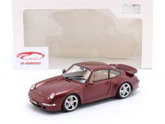 Porsche 911 (993) Turbo Byggeår 1997 arena rød 1:18 Solido