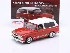 GMC Jimmy Slammed Custom Año de construcción 1970 rojo, blanco 1:18 GMP