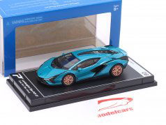 Lamborghini Sian FKP 37 Uranus blauw 1:64 Kinsmart