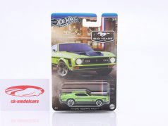 Ford Mustang Mach 1 Año de construcción 1971 verde 1:64 HotWheels