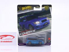 Subaru Forester STi blauw 1:64 HotWheels