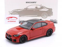 BMW M2 G87 Año de construcción 2023 rojo metálico 1:18 Minichamps