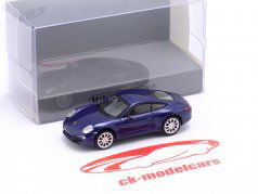 Porsche 911 (991) Carrera S Année de construction 2013 bleu métallique 1:87 Minichamps