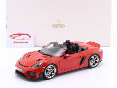 Porsche 718 Spyder RS 建造年份 2023 卫兵 红色的 1:18 Norev