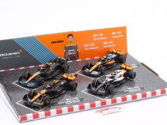 4-Car Set Lando Norris McLaren formel 1 2022-2023 1:43 Bburago
