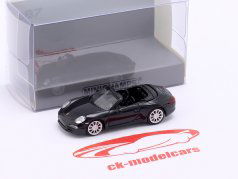 Porsche 911 (991) Carrera S Cabriolet Anno di costruzione 2013 nero 1:87 Minichamps