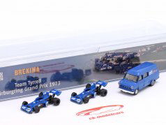 3-Car Set Tyrrell: vincitore Germania GP formula 1 Campione del mondo 1973 1:87 Brekina