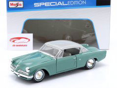 Studebaker Starliner Année de construction 1953 vert menthe / gris clair 1:18 Maisto