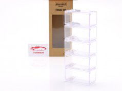 Toren vitrine transparant voor 5 modelauto's 1:64 DiecastStorage