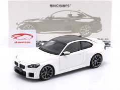 BMW M2 (G87) Año de construcción 2023 blanco 1:18 Minichamps