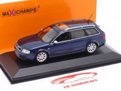 Audi RS6 Avant (C5) Année de construction 2002 bleu métallique 1:43 Minichamps