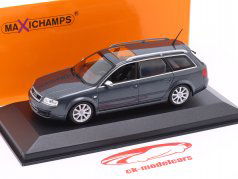 Audi RS6 Avant (C5) Bouwjaar 2002 grijs metalen 1:43 Minichamps