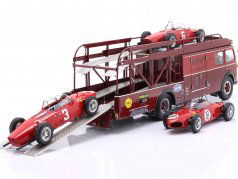Fiat 642 RN2 Bartoletti Ferrari Гоночный транспортер темно-красный 1:18 CMR