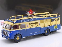 Fiat 642 RN2 Bartoletti Maserati Renntransporter Formel 1 1957 blau / gelb 1:18 CMR