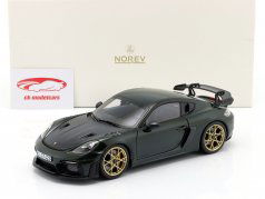 Porsche Cayman GT4 RS Paquete Weissach 2023 Verde Brewster 1:18 Norev