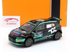 Skoda Fabia RS Rally2 #22 6ème Safari Rallye 2024 Greensmith, Andersson 1:18 Ixo