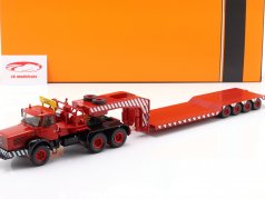 Berliet TB 015 M3 6x4 Tieflader Baujahr 1967 rot / weiß 1:43 Ixo