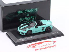 Porsche 718 (982) Spyder RS 2023 vert menthe 1:64 Tarmac Works / Minichamps