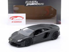 Shaw's Lamborghini Aventador Movie Fast & Furious 7 (2015) black 1:24 Jada Toys